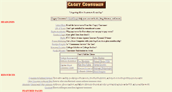 Desktop Screenshot of cageyconsumer.com