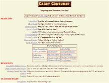Tablet Screenshot of cageyconsumer.com